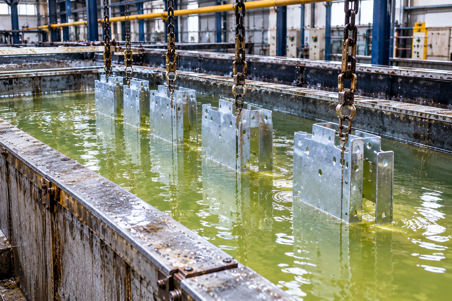 Quenching tank for galvanized steel